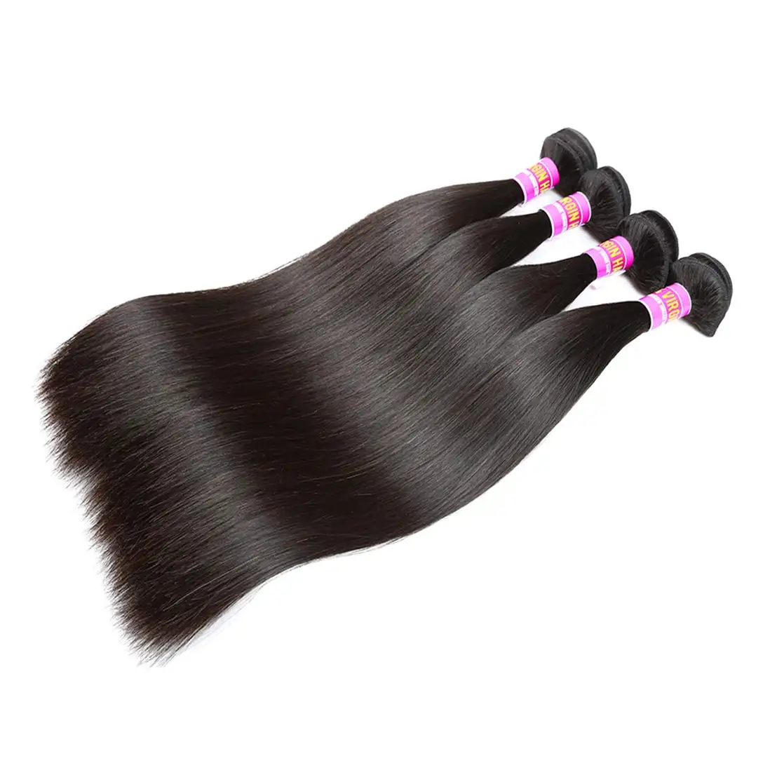 NEOBEAUTY-Weave Hair Bundles 9A Straight Human Hair Remy Hair Extension Natural Black 1/3/4 Pcs 8-32 Inches