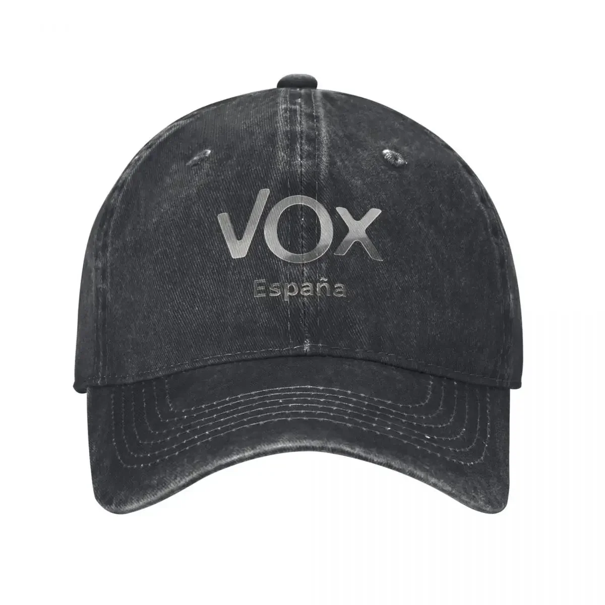 

2026 Fashion Espana Vox Logo Spain Baseball Caps Unisex Style Distressed Washed Snapback Hat Outdoor Activities Hats Cap