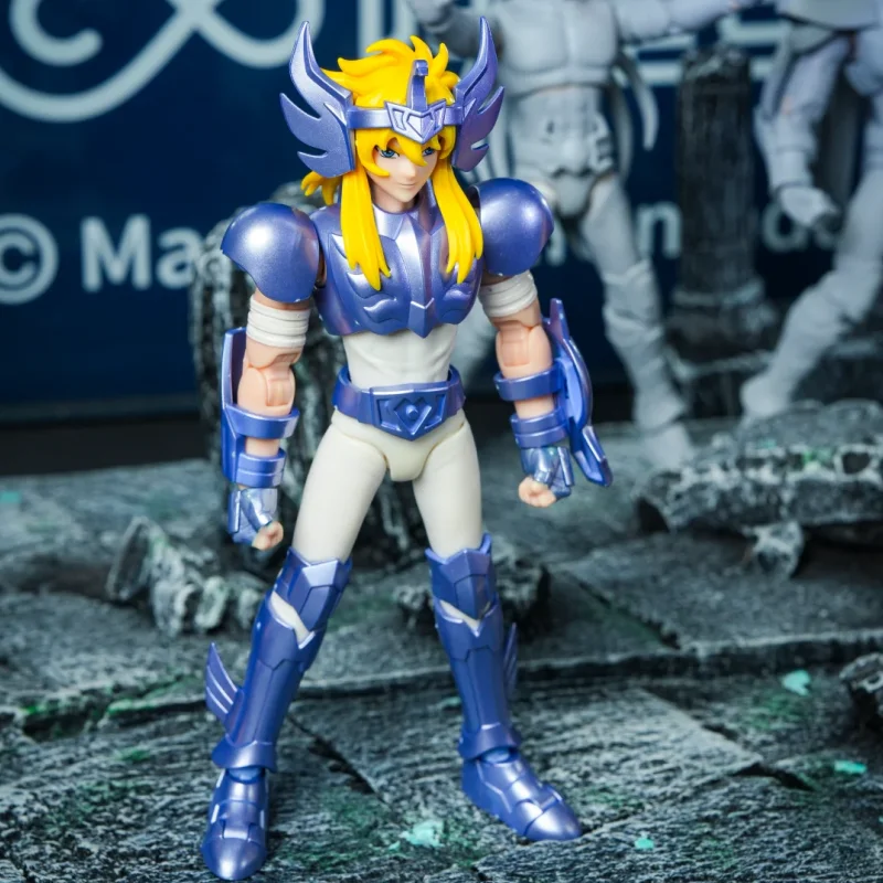 

Blk Blokees Champion Series Saint Seiya Action Figure Set Camus Hyoga Assembled Collectible Anime Peripheral Toys Children Gift