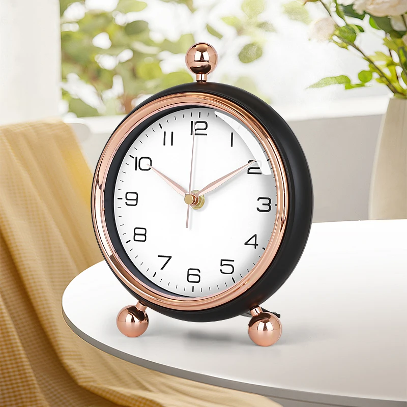 Household Large Size Decoration Desk Clock Living Room Mute Clock Watch Nightstand Alarm Clock Desktop Gadgets Electronic Watch