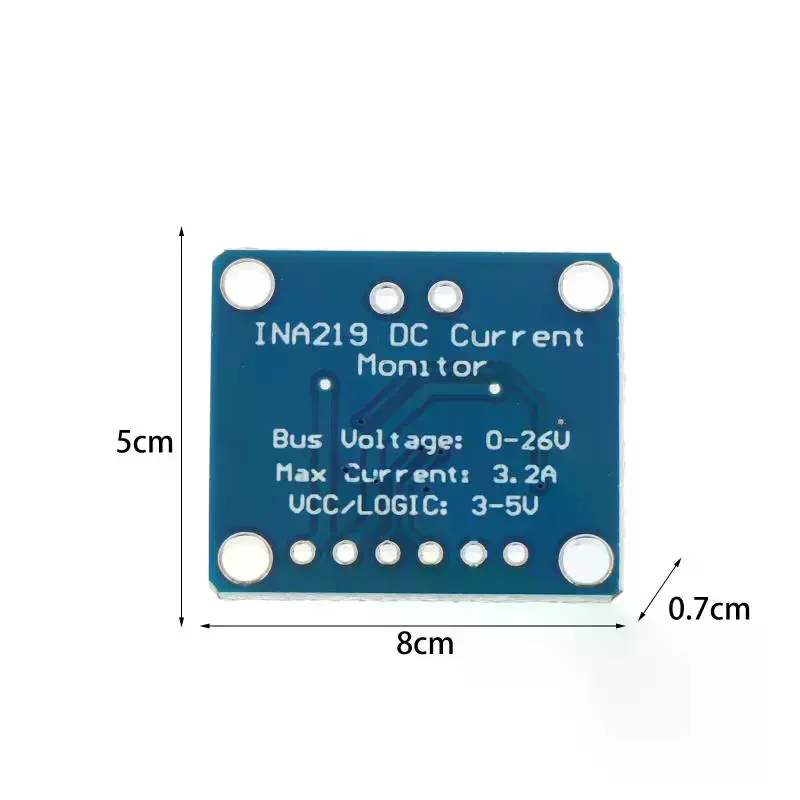 Picture 6: 1/3/5pcs INA219 Module Blue Board DIY 3V-5V IIC I2C MCU-219 Bidirectional Current Power Supply Monitoring Sensor Module