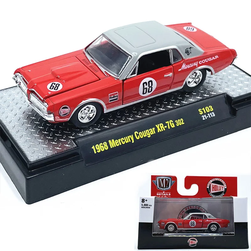 

1:64M2 Car Model 1968 Mercury CougarXR-7G Simulation Alloy Car Model Collection Brand New Gift with Packaging