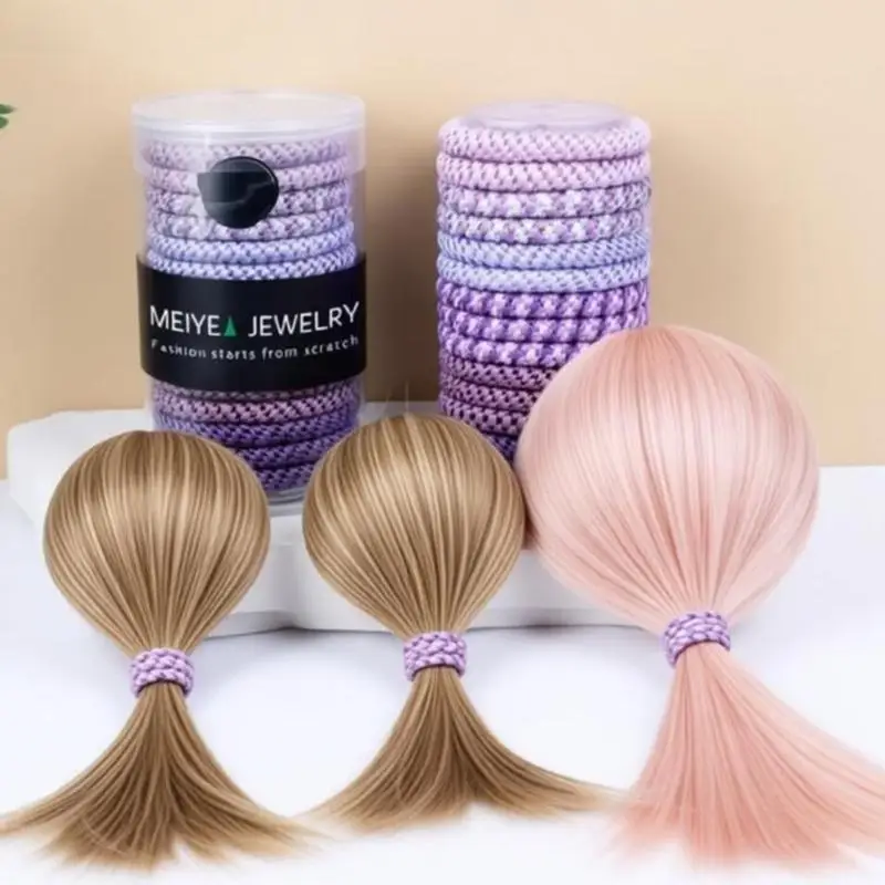 A52E Routine Carry Hair Bands for Ponytails and Daily Hair Gathering, Stretch Cord Holders for Commute and Travel Use