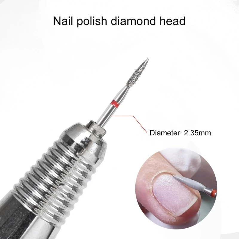 11Pcs Flame Cuticle Drill Bit for Electric Nail Machines Nail Grooming Tool for Nail Technician Nail Care Accessories