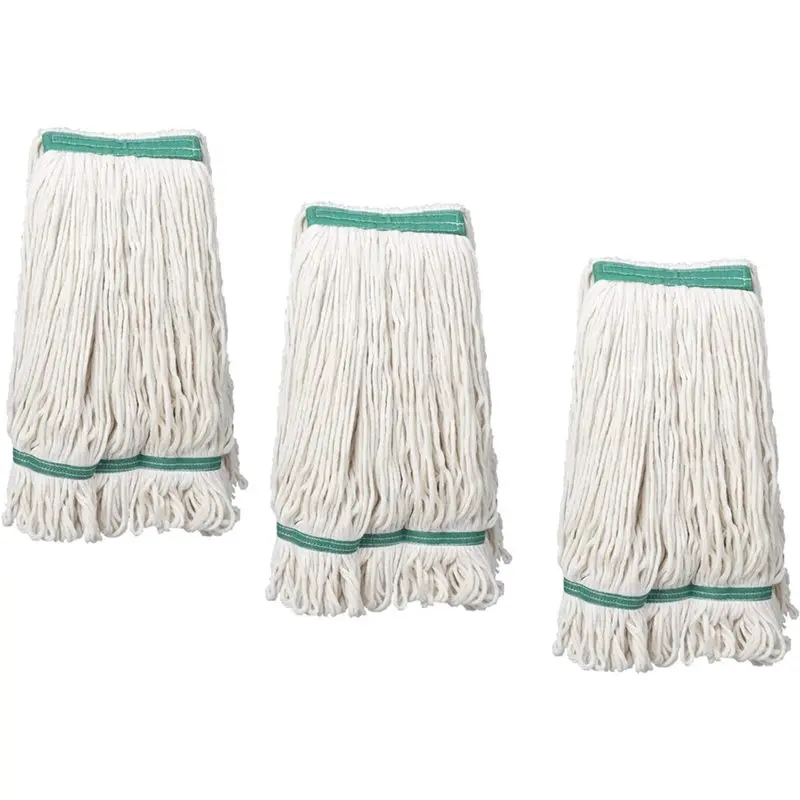 

ABRN-3PCS Loop-End Cotton String Mop Head Heavy Duty String Mop Refills For Home/Industrial/Commercial Cleaning