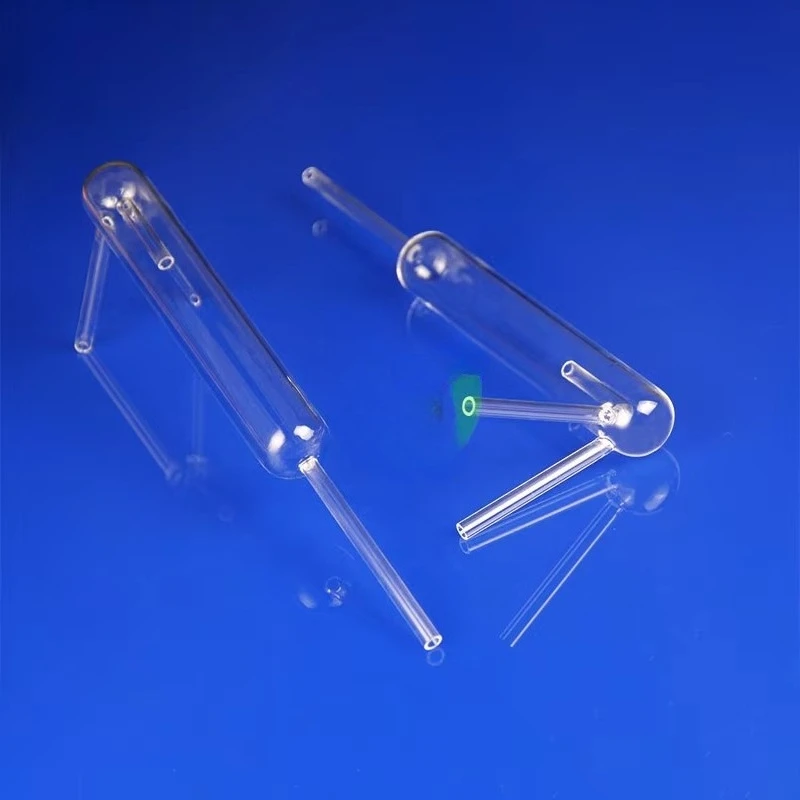 Custom Machined Quartz Reducer Tube Sample Test Tube High Light Transmittance Heat Corrosion Resistant