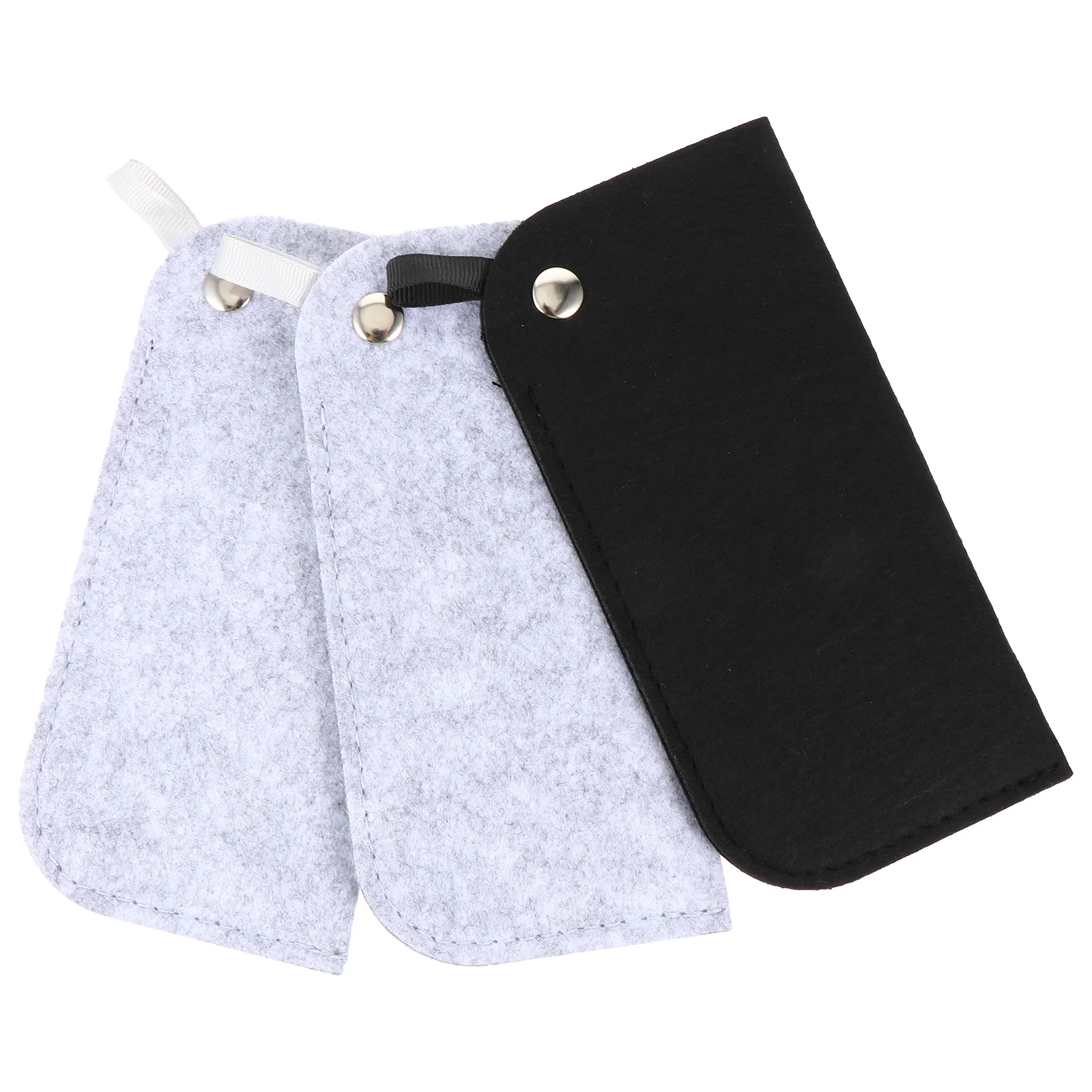 

3Pcs Felt Eyeglasses Pouch Glasses Organizer Bag Lightweight Portable Sunglasses Case Glasses Storage Container for Keys Cards