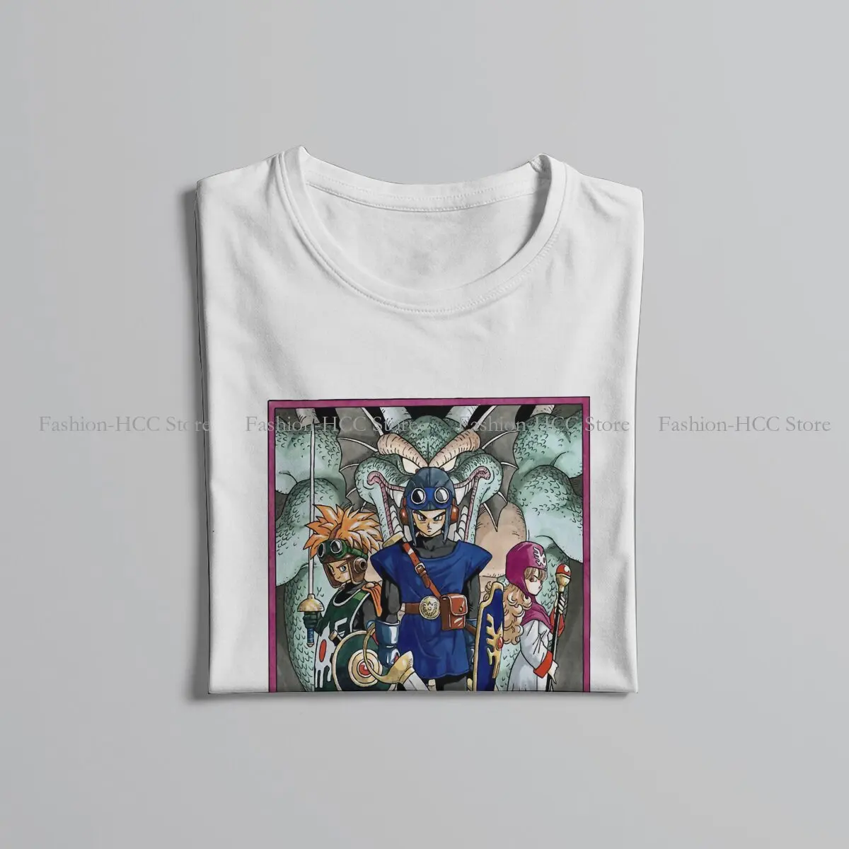 Anime Hipster TShirts Dragon Quest Male StyleTops T Shirt Round Neck