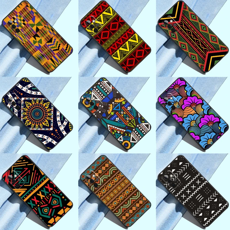 African Wax Print Design Case For Samsung Galaxy A23 A22 A32 A42 A12 A52 A72 A31 A51 A71 A21S A52S A50 A70 Cover