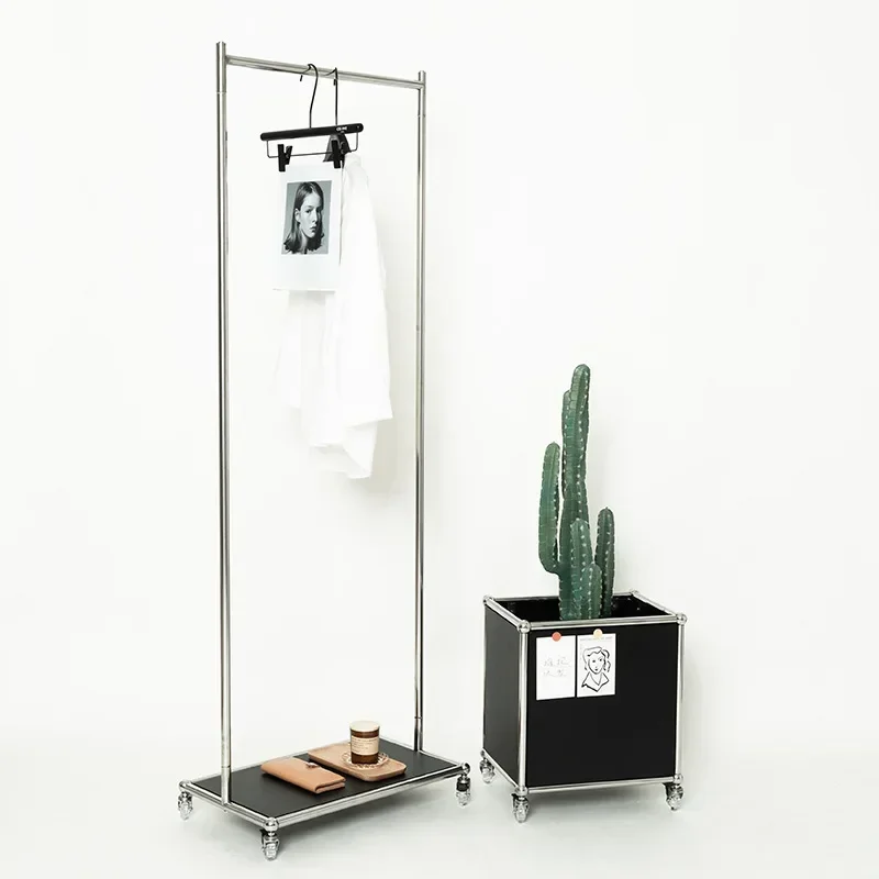 Medieval coat rack removable clothes storage rack hanging hanger storage frame overnight clothes rack stainless steel