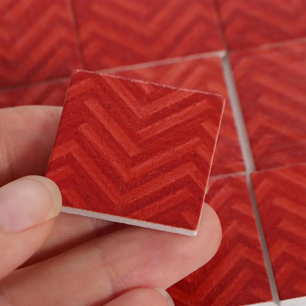 9 pz/set Giochi Di Imitazione 1:6/1:12 Casa Delle Bambole Mobili Quadrato Casa di Bambola Accessori Casa Delle Bambole Pavimento In Legno Giocattoli Educativi FAI DA TE