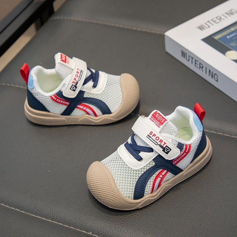 

2025 new kids casual shoes children's mesh fashion spring outdoor soft sole breathable non slip children's shoes