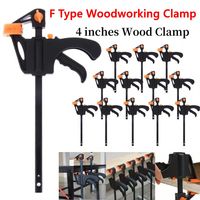10-1PC F Type Woodworking Clamp Heavy Duty Woodworking Clip Ratchet Release Portable Practical Convenient Durable DIY Hand Tool
