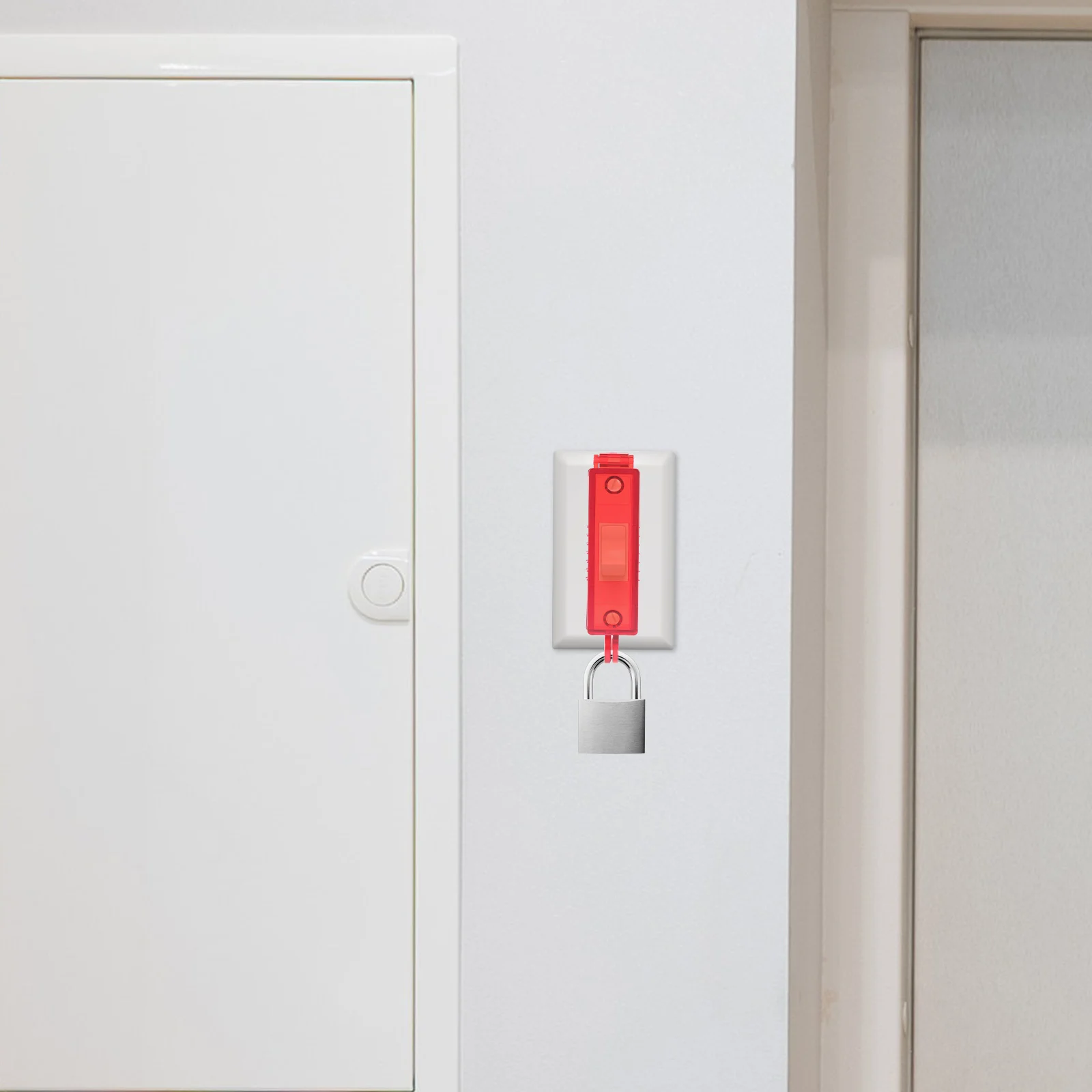 

Wall Button Lock Light Switch High Strength Impact Resistant Childproof Toggle Switch Protector Safety Locking Hole