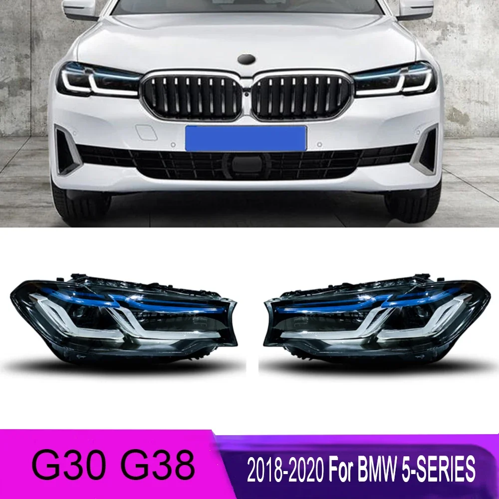Car Lights For BMW G30 5 Series 2018-2022 G38 LED Auto Headlight Assembly Upgrade Newest M5 Competition LHD RHD Accessories