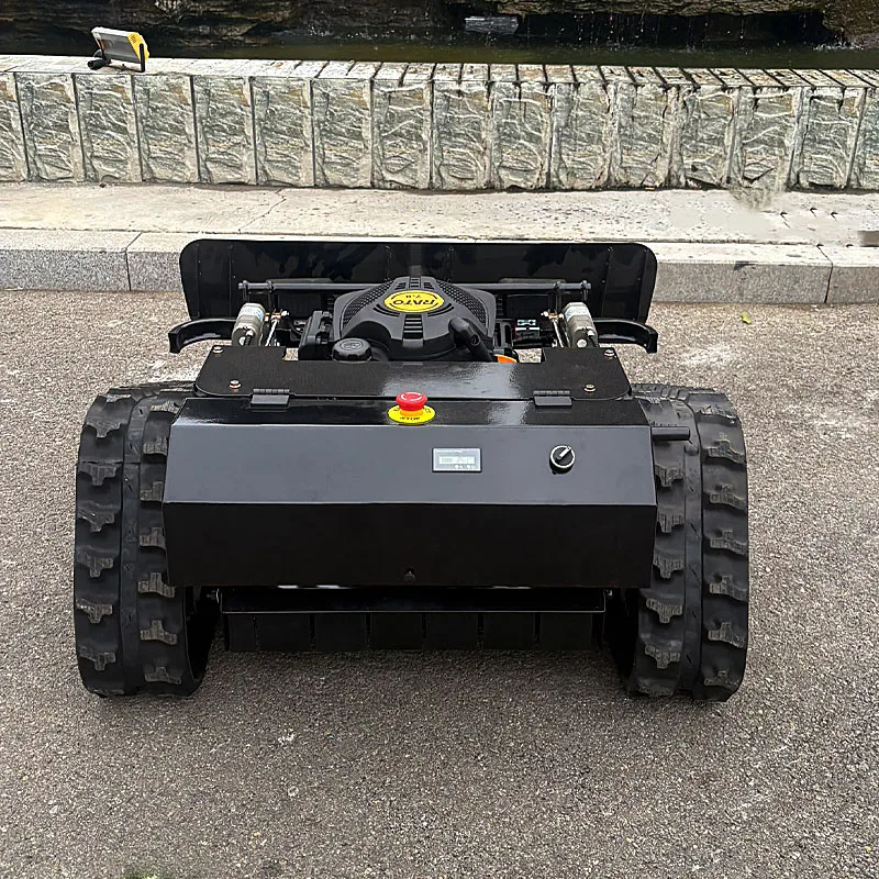 Customized lawnmower, garden lawn farm fully automatic remote control tracked lawnmower, grass shredder.