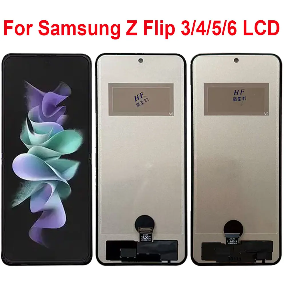 6.7'' incell For Samsung Galaxy Z Flip 3 5G LCD Display Touch Panel Digitizer Assembly For Samsung Z Flip4/5/6 Screen Replacement