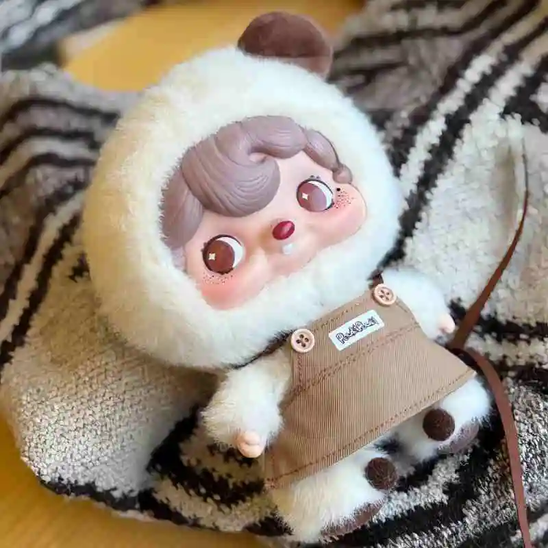 Figuras de acción genuinas de Pouka Coffee Time, muñeco de peluche de vinilo, taza de café Pouka, juguetes de moda, colgante de felpa de vinilo Kwaii, regalos para niñas