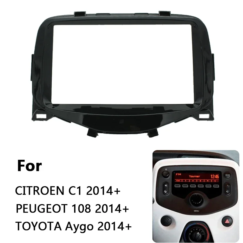 Car Radio Fascia For CITROEN C1/TOYOTA/PEUGEOT Auto Stereo Dash CD Trim Installation Frame Kit