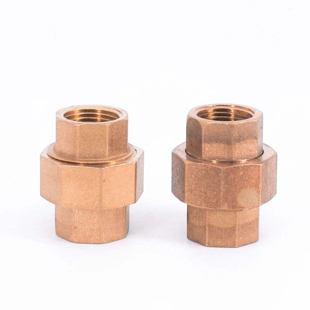 DN10 G 3/8 "BSP Feminino Conjunto de União de Soquete de Três Peças Conjunto de Acoplamento de Tubo de Latão Encaixe Adaptador de Junção