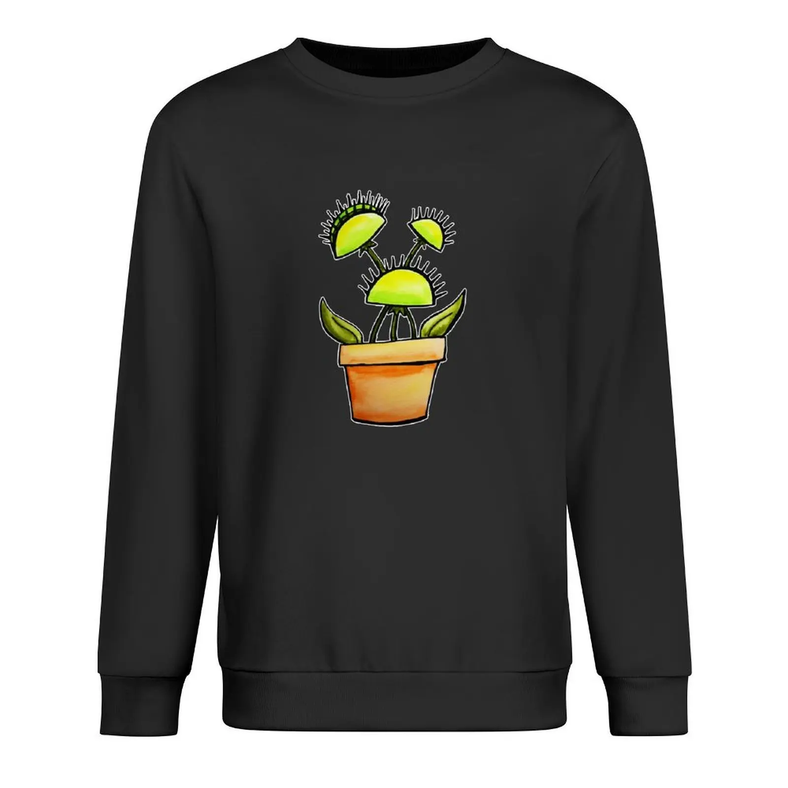 

Venus Fly Trap Watercolor Pullover tracksuit men mens designer clothes blouse korean style clothes anime sweatshirt