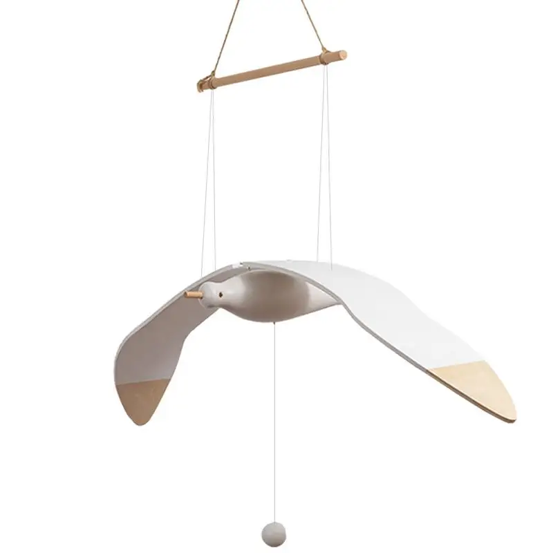 Flying Wooden Seagulls Flying Sea Gull Hang Wooden Decoration Soaring Sea Gull Enhances Room Aesthetics For Living Room Balcony