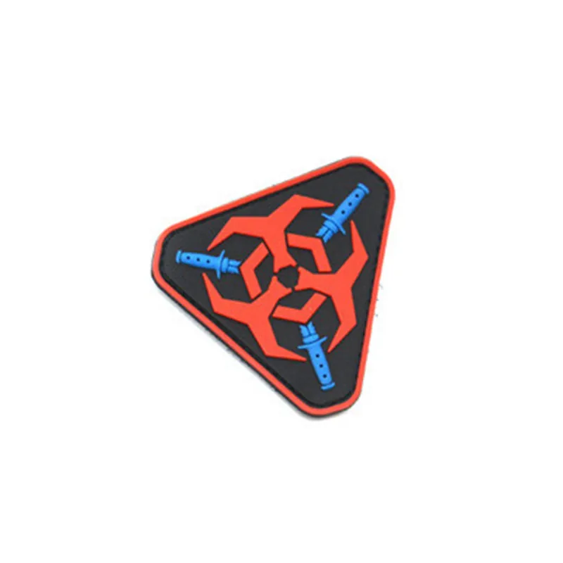 Biochemical Protective Umbrella Equipment PVC Badge Embroidered Patches for Clothing Armband Waterproof Patches on Clothes Patch