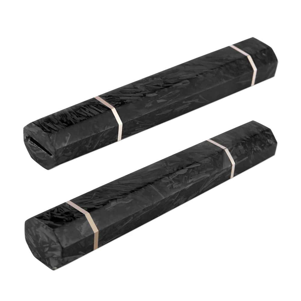 Faca de chef octogonal de resina e fibra de carbono feita à mão, cabo para faca de chef japonês, faca de sashimi, acessórios de fabricação de faca diy