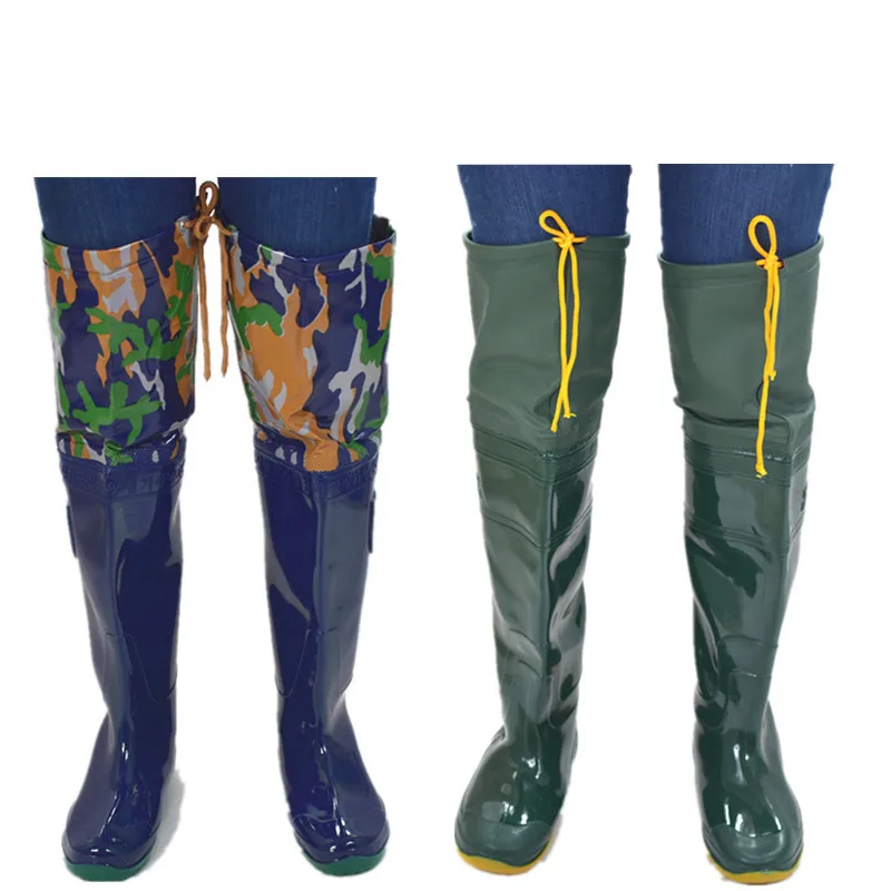 

New Thiened Ultra-light Waterproof Rain Boots Rice Planting Fiing Water oes Anti-slip Cow Tendon Bot Rice Field Boots