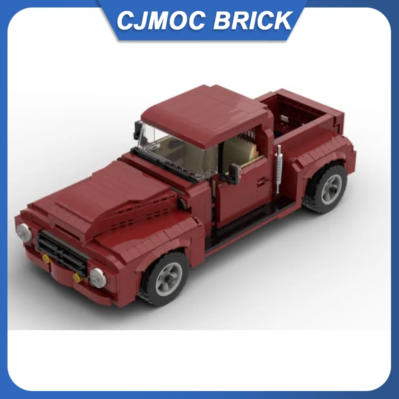 

1003pcs MOC Technical Car City Vehicle Retro Pickup Truck Model Building Blocks DIY Assemble Bricks Creative Toys MOC-83361