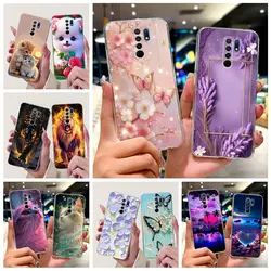 For Xiaomi Redmi 9 Case Stylish Painted Cover Clear Silicone Phone Case For Xiaomi Redmi 9 Prime Redmi9 Back Cover 6.53'' Fundas