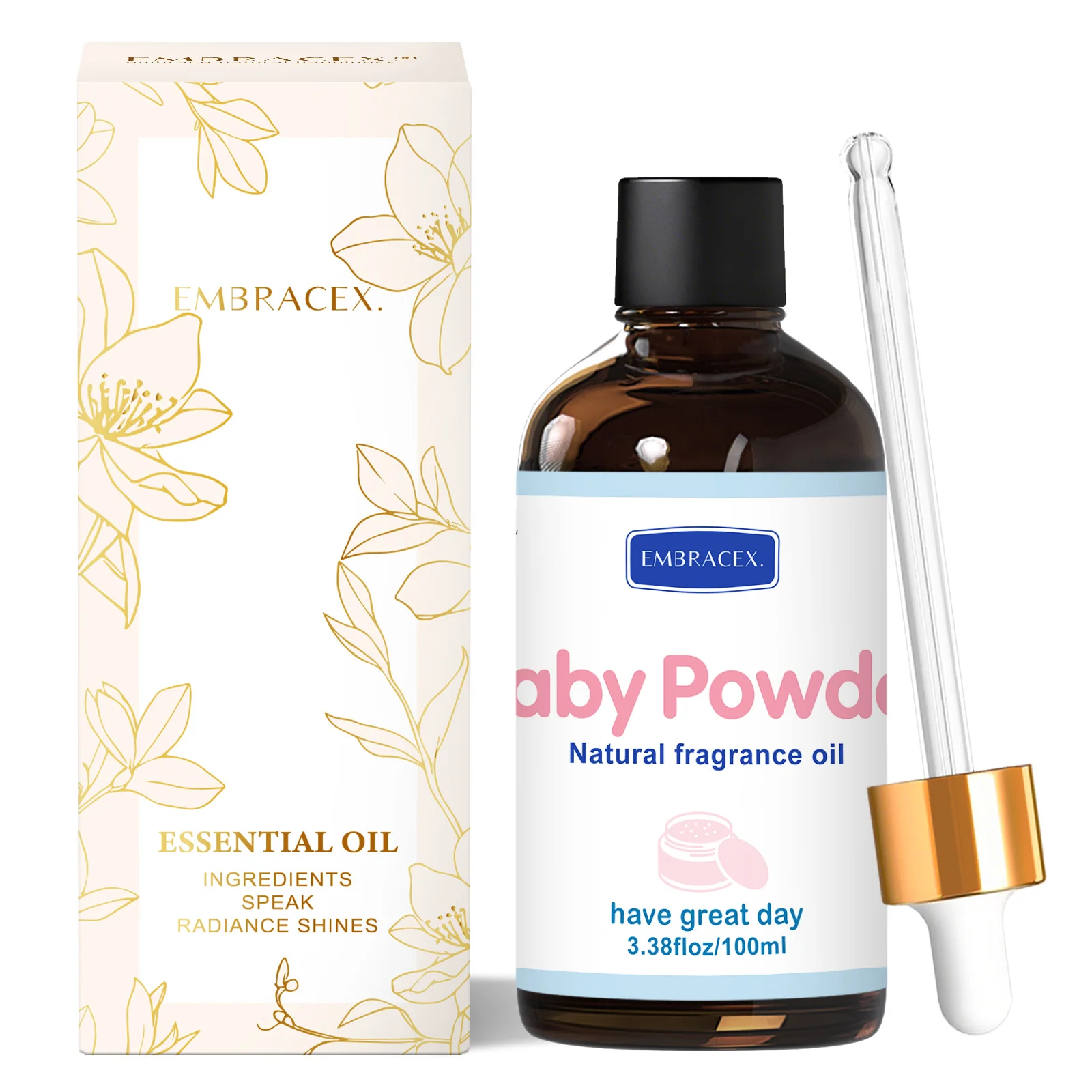 100ml Baby Powder Fragrance Oils Reed Diffuser Oil Long-Lasting Fragrance Funny Gift For Women Alcohol-Free