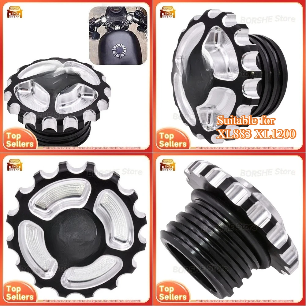 2026 مناسبة ل XL883 XL1200 48 Dyna Softail CNC تعديل RSD والعتاد نمط غطاء تغليف خزان الوقود الديكور