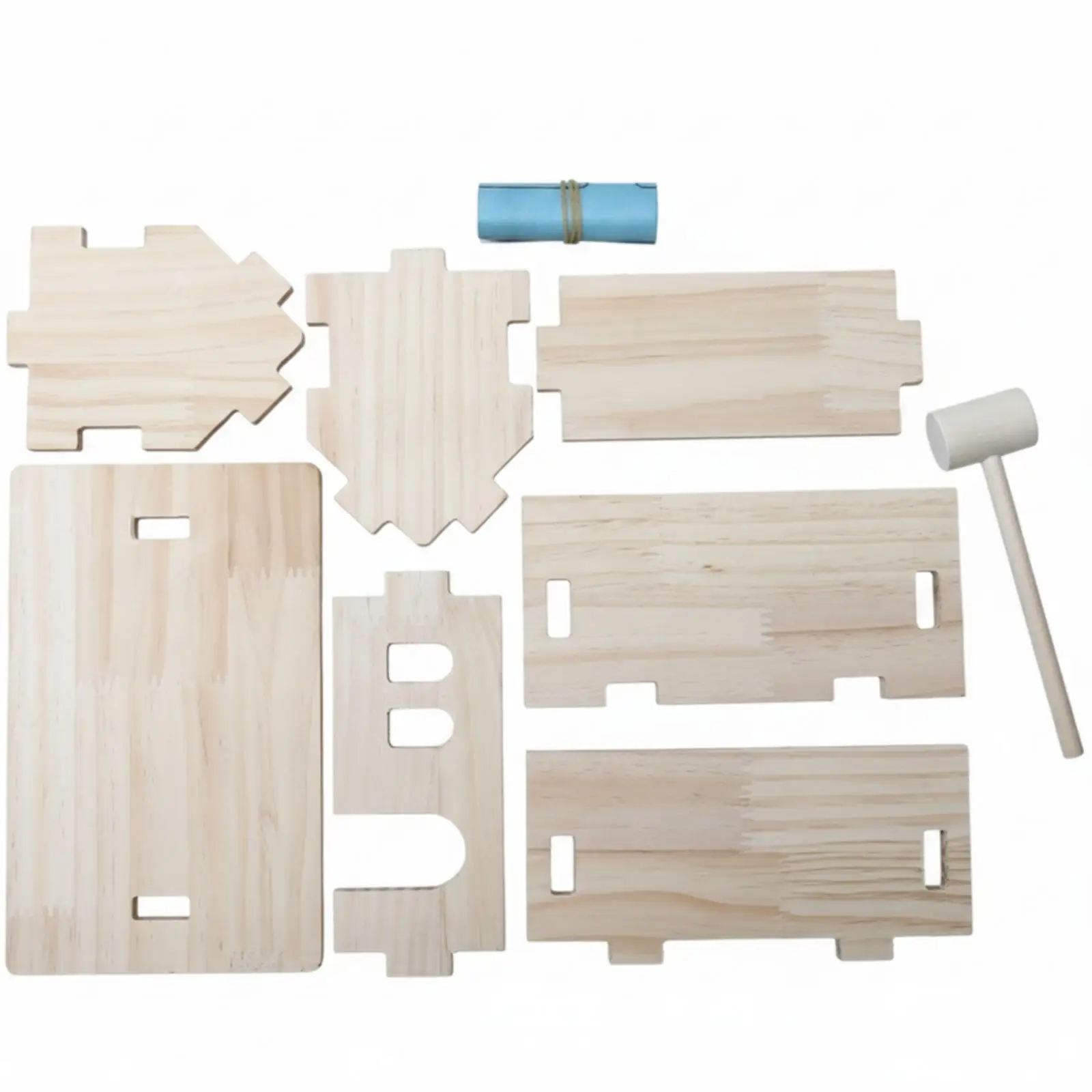 diyハウスキット（ハンマー、ほぞ穴とほぞの組み合わせ、プレカット済み）木工練習用おもちゃ