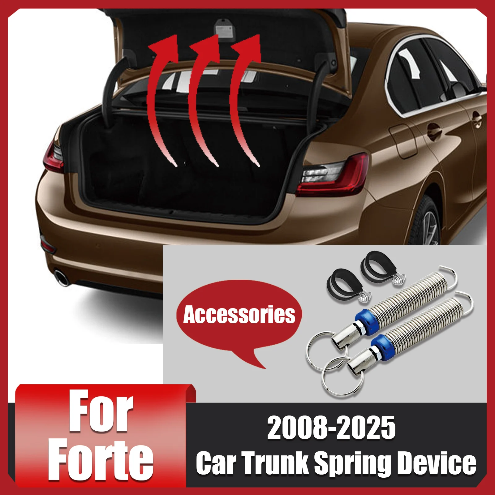 For Kia Forte 2008-2025 Trunk Lift Spring Device Sedan Trunk Lifter Trunk Lid Automatic Opening Tool Spring Auto Accessories