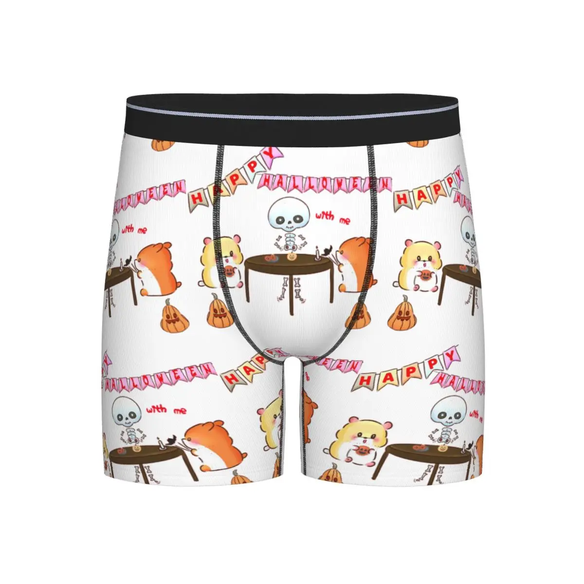 

Long Boxer Underpants Shorts Hamster Hamster Lover - Happy Halloween V2 Panties Male Comfortable Underwear for Homme Man Gift