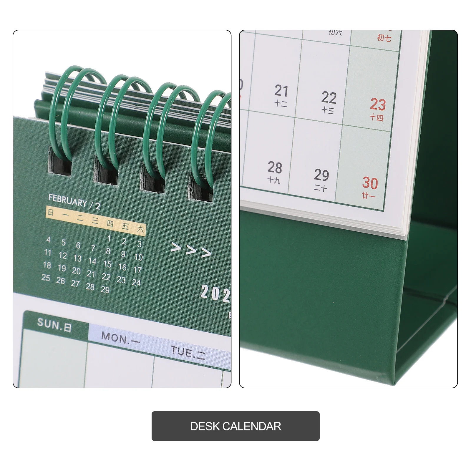 

Desktop Month Calendar 2024 Standing Paper Desk Organizer for Office Home Study Decorative Table Calendar Daily Use Household