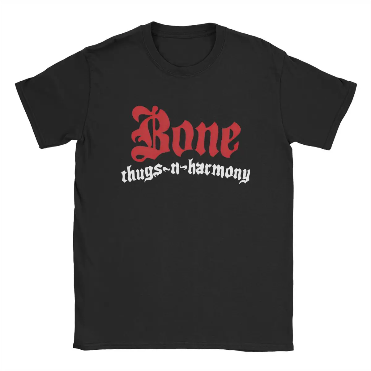 Bone Thugs N Harmony Hip Hop T-Shirts Men Rock Band Novelty Cotton Tee Shirt Round Neck Short Sleeve T Shirt Unique Tops