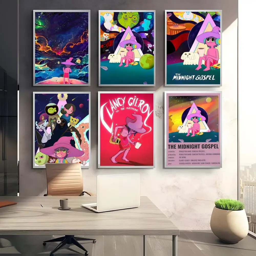 Anime T-The Midnight G-Gospel Poster HD art sticky wall waterproof home bedroom bar aesthetic decoration