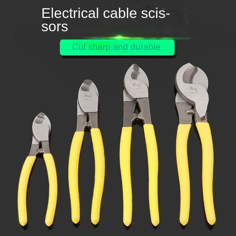 LINBON German-style cable scissors small power cable tongs cable shears 6” 8” 10” stranded wire cutters wire shears