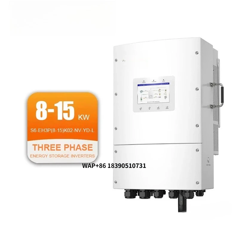 

New Solis S6-EH3P(8-15)K02-NV-YD-L 8kw 10kw 12kw 15kw Low Voltage Solar Hybrid Inverter