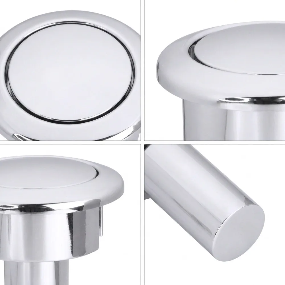 ABS Toilet Tank Flush Button Replacement For FOR Siamp Storm Drain Valve Holes Manual Measurement Deviation Button