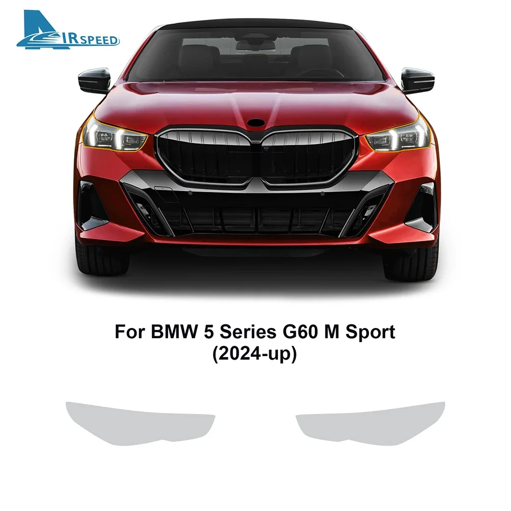 

For BMW G60 5 Series M Sport 2024 Headlight Rearview Mirror Film Precut Paint Protection TPU Clear Bra PPF 8.5mil
