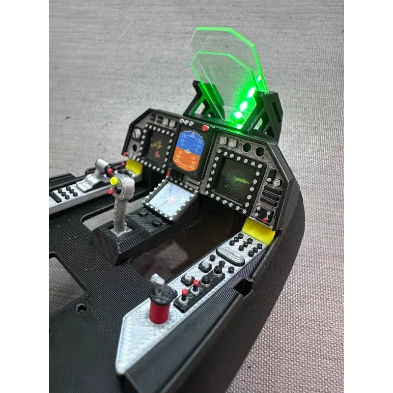 3D Printed Color FPV Cockpit Scale Simulation Interior, RC Aircraft Upgrade Part for Xiao Weng Fixed Wing Airplane