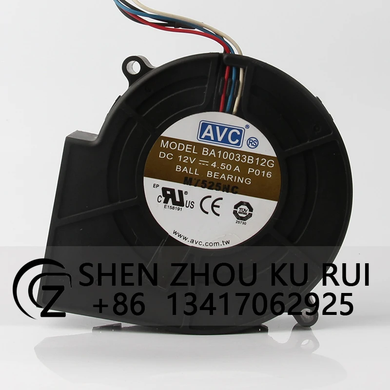 Case Cooling Fan Turbo Drum Machine Air Purifier Axial Flow Centrifugal for AVC DC12V 4.5A EC AC 97x94x33mm 9CM 9733 BA10033B12G