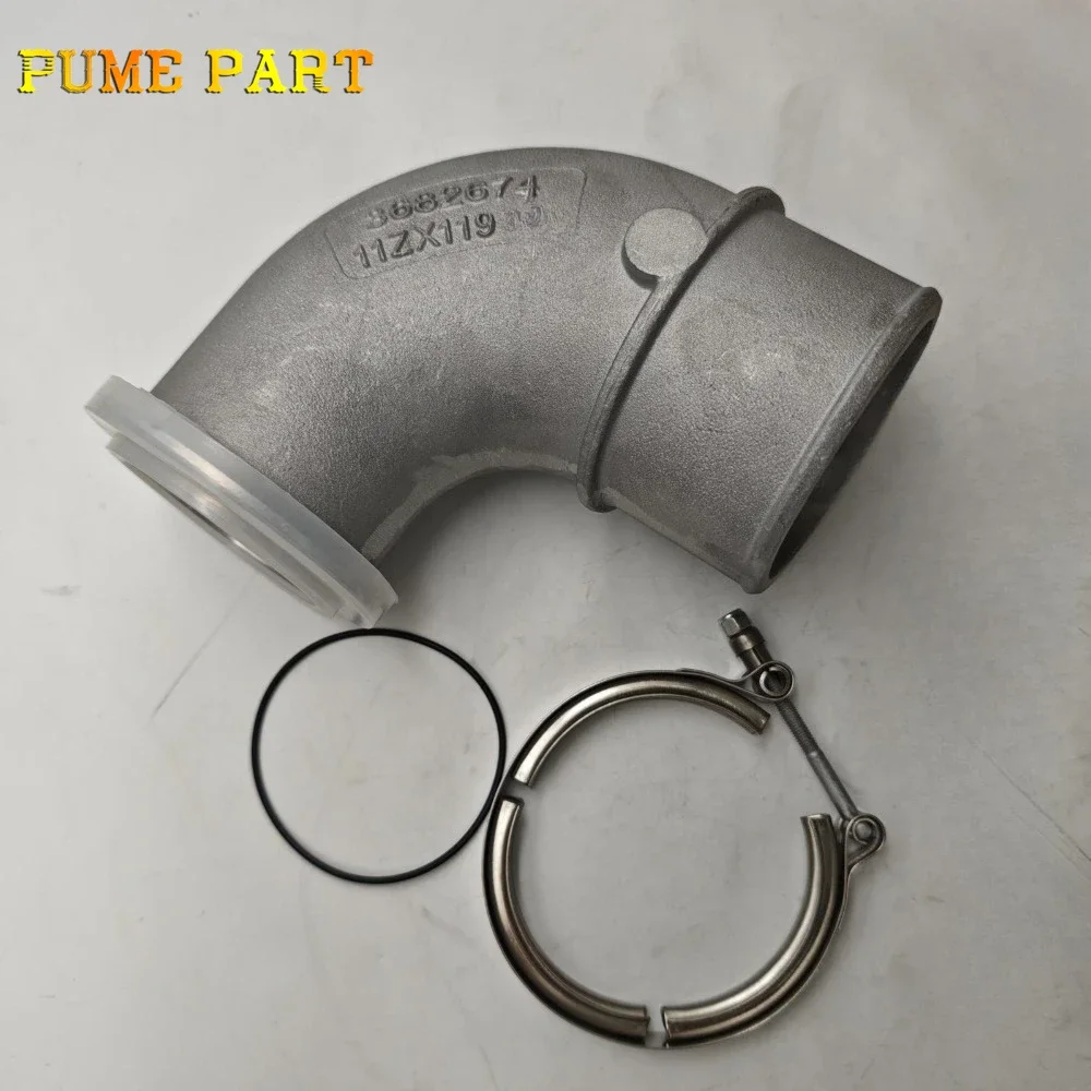 Original High Quality New For 3682674 Intake Elbow With Clamp And O-Ring Fit For Cummins ISX