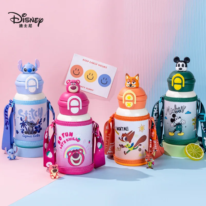 

Disney Kids Dual-Drink Thermos - Character Series, Stylish, 316 Stainless Steel, Student Water Bottle