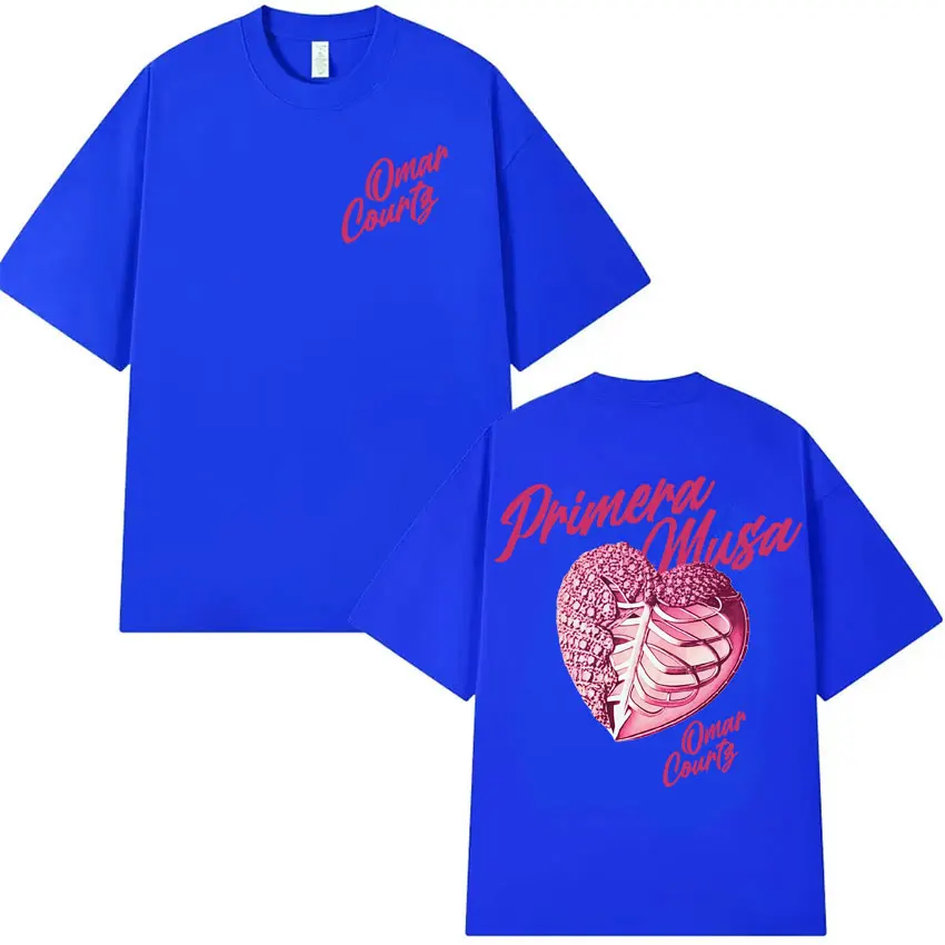 Rapper Omar Courtz Primera Musa 2025 Heart Graphic T-shirt Mens
