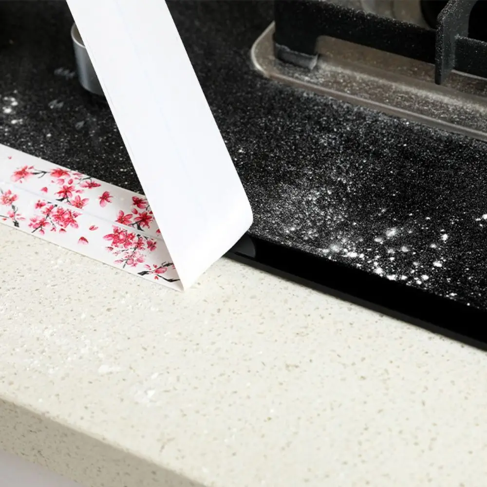 Self Adhesive Kitchen Sink สติกเกอร์กันน้ํากันน้ํา Anti-mildew Sink Bath แถบปิดผนึกโรคราน้ําค้างหนา