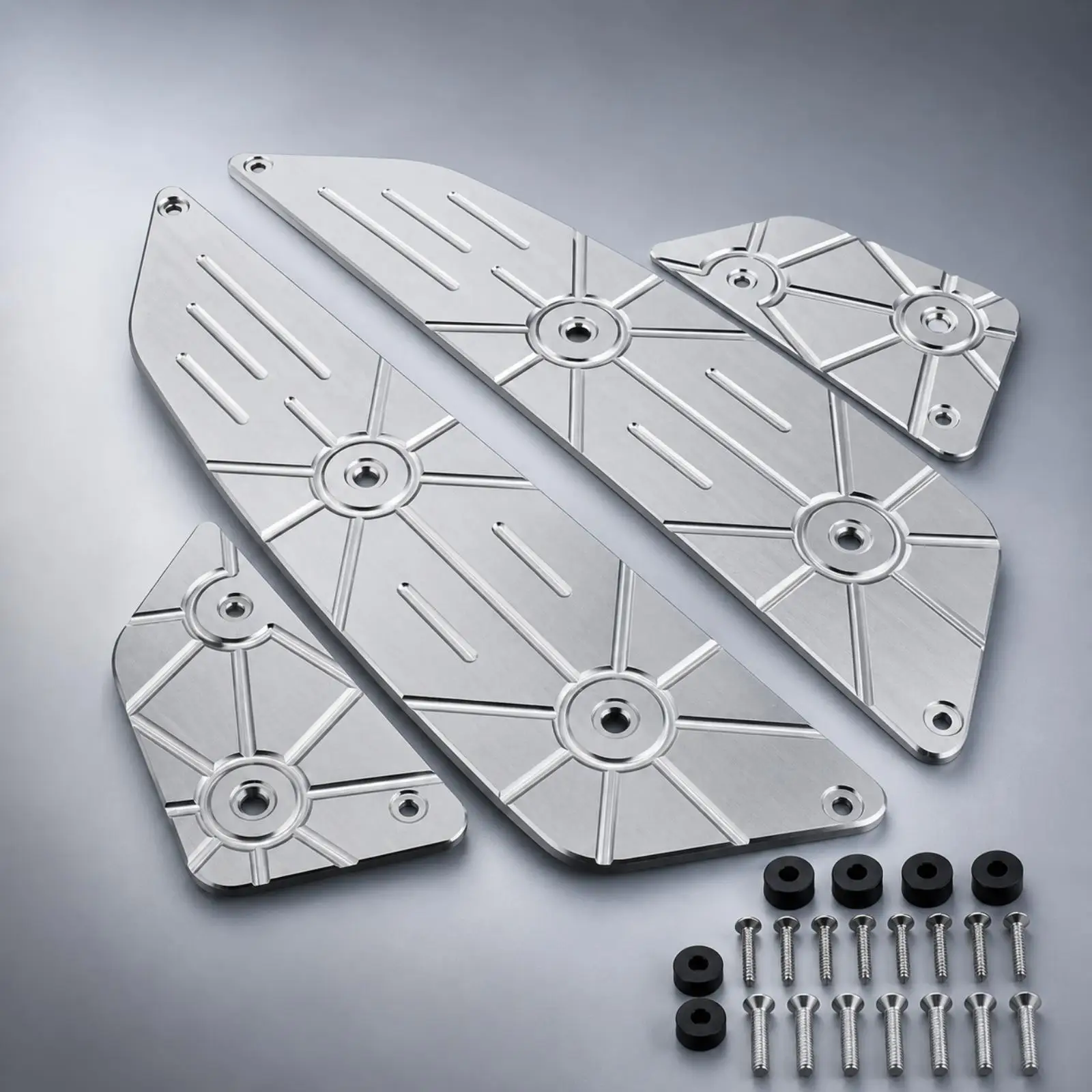 Durable Aluminum Footboard Replacement for 2025 2026 PCX160 PCX125 Raised Grip Lines Motorcycle Pedal